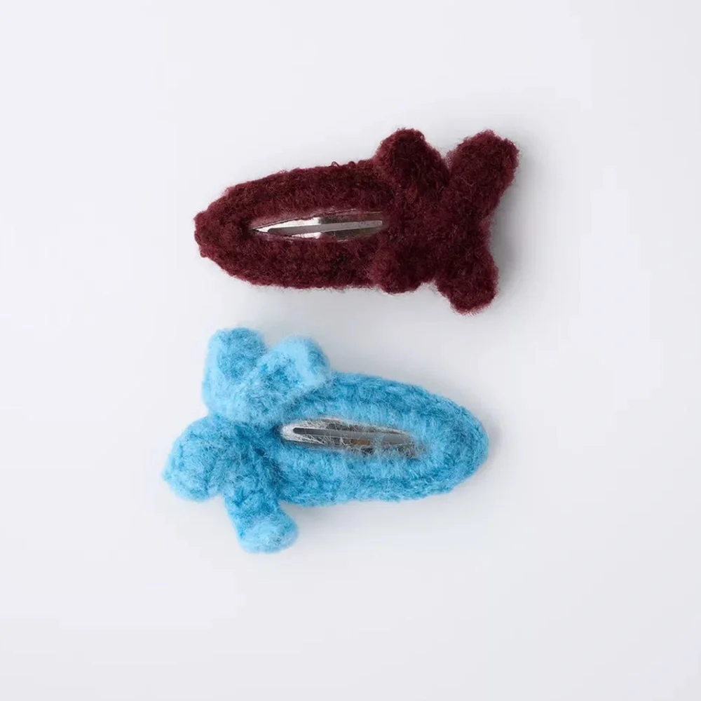 Zara kids, pack of two bow point barrettes